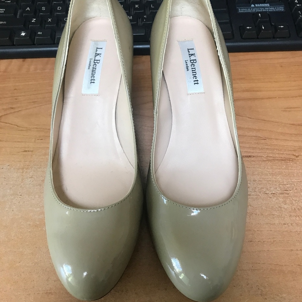L.K. Bennett Tan Wedges